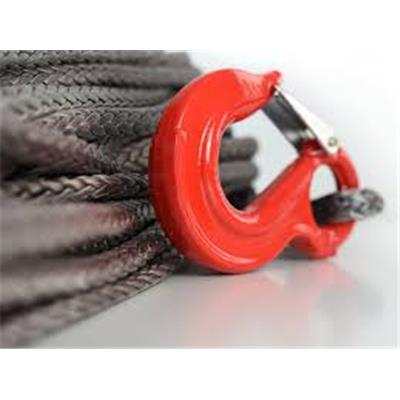 Corde De Treuil Synthétique Dyneema SK75 6mm X 30m - 12 Brins, Légère Et Ultra-résistante, Avec Crochet Pour 4x4