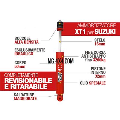 Amortisseur Avant +7.5 cm XT Suzuki Jimny