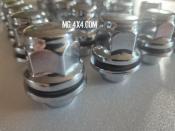 Kit 20 Ecrous de Roues Chrome Fond Plat Jante Aluminium Toyota