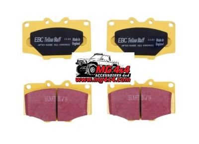 Kit 4 Plaquettes Freins Avant EBC YELLOW PERFORMANCE Toyota LJ70/73 Phares Ronds