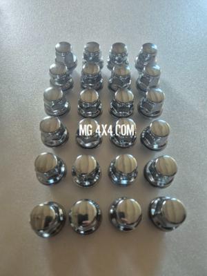 Kit 24 Ecrous de Roues Chrome Fond Plat Jante Aluminium Toyota